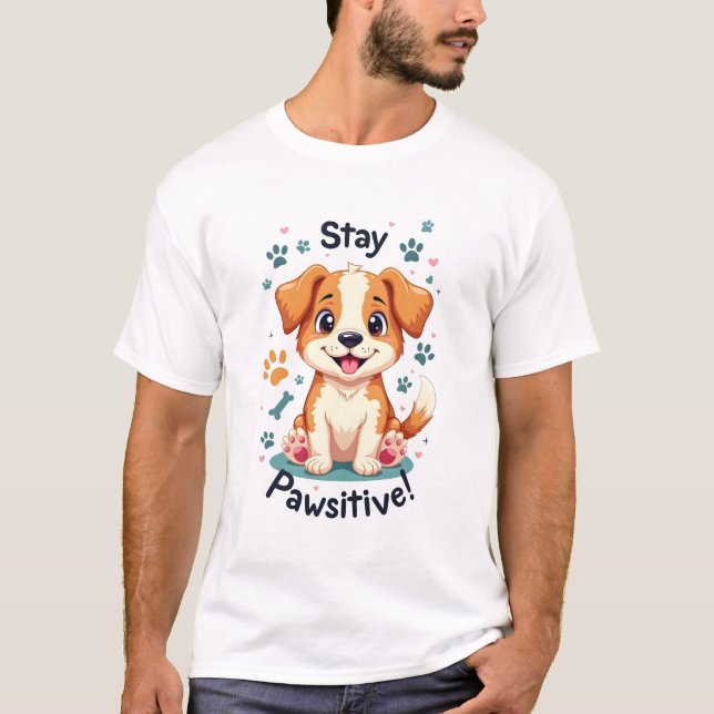 T-shirt Restez en Amoureux des chiens de garde (Devant)
