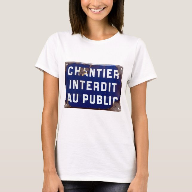 T-shirt Restez en dehors ! (Devant)