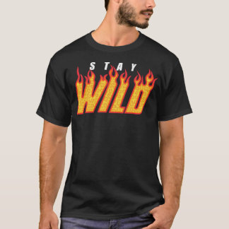 T-shirt Restez en feu sauvage Ben Azelart