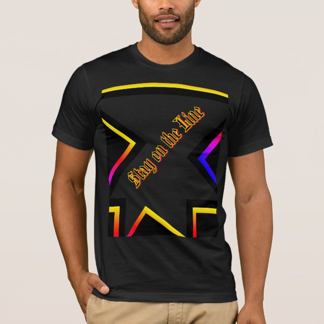 T-Shirt restez en ligne  (Devant)