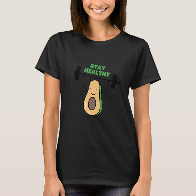 T-shirt Restez en santé classique (Devant)