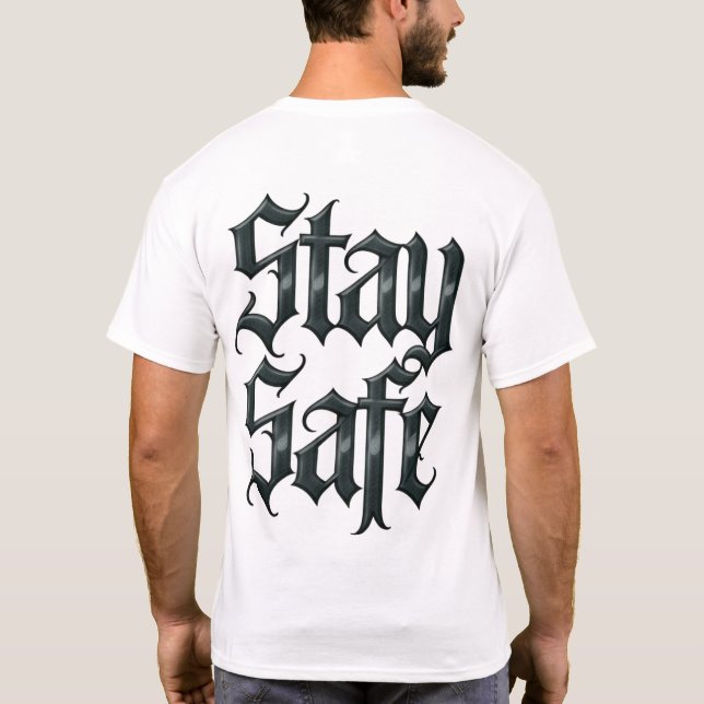 T-shirt Restez en sécurité (Dos)