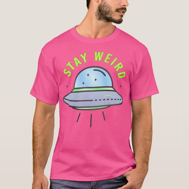 T-shirt Restez Étrange - Ufo (Devant)