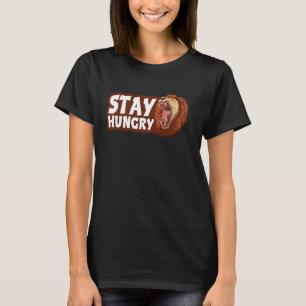 T-shirt Restez faim Lion Mane Animaux sauvages Insatia