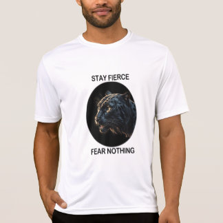 T-shirt Restez Fierce Peur Rien Panne Noire