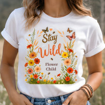 Restez Fleur Sauvage Enfant Boho Floral Graphique