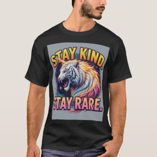 T-shirt Restez Gentil Restez Rare Citation Animale Rare