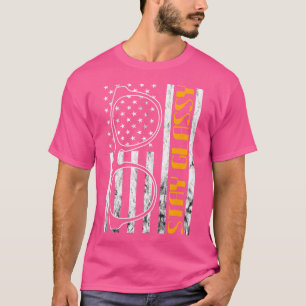 T-shirt Restez Glassy America Etats-Unis Drapeau Oeil Doct