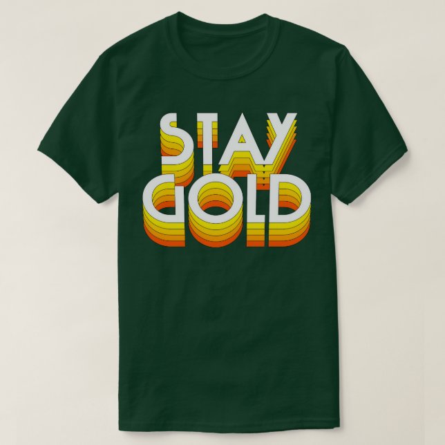 T-shirt Restez Gold (Design devant)