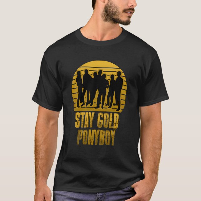 T-shirt Restez Gold Ponyboy Vintage (Devant)