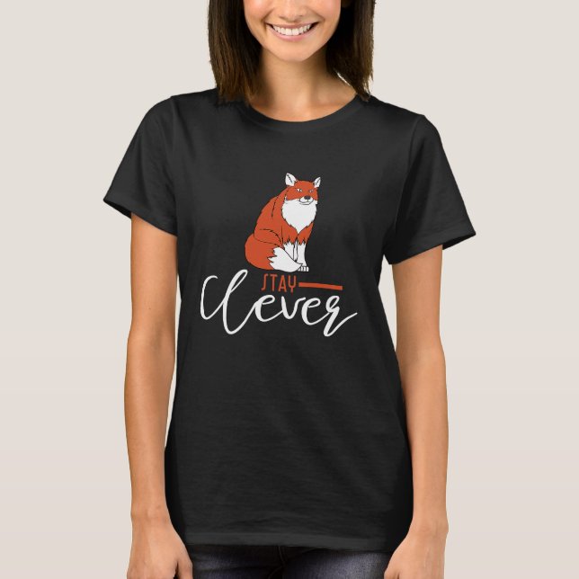 T-shirt Restez habile Fox Spirit Animal (Devant)