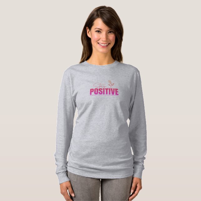 T-shirt Restez Inspirant Positif  (Devant entier)