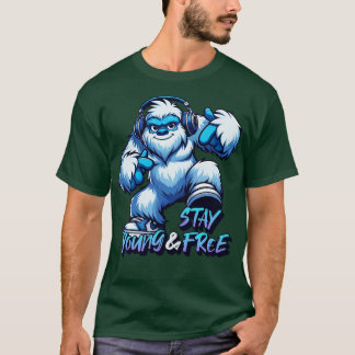 T-shirt Restez jeune et libre design hiphop