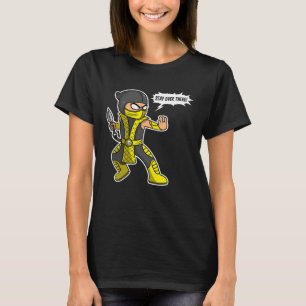 T-shirt Restez Là-Bas Distances Sociales Ninja
