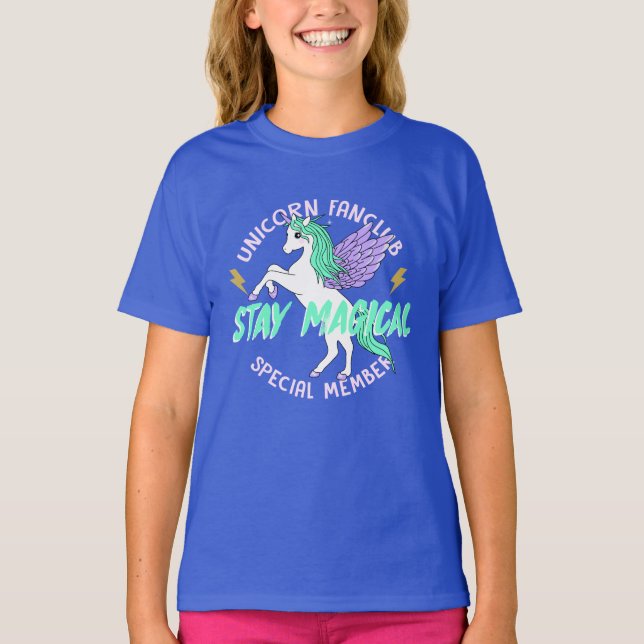T-shirt Restez la licorne magique (Devant)