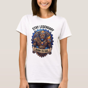 T-shirt Restez légendaire Né pour naviguer Gorille