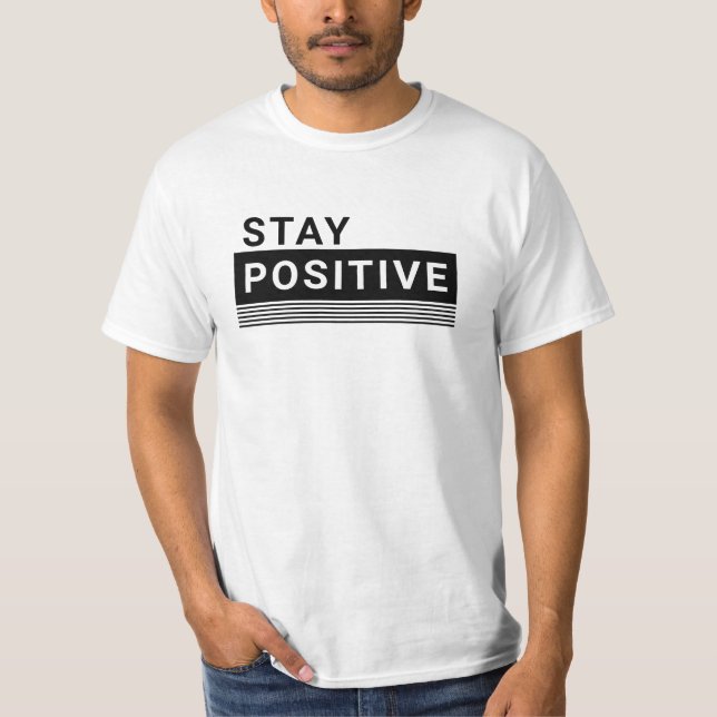 T-shirt Restez minimaliste positif (Devant)