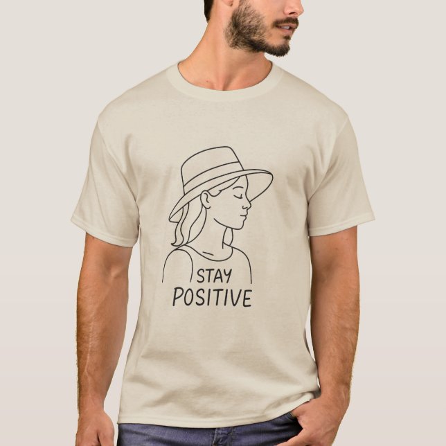 T-shirt Restez optimiste et robuste en matière de rayonnem (Devant)