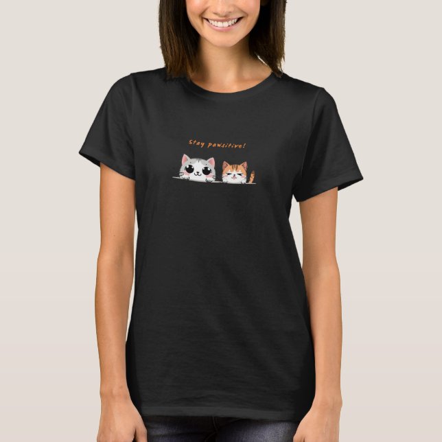 T-shirt Restez pawsitif (Devant)