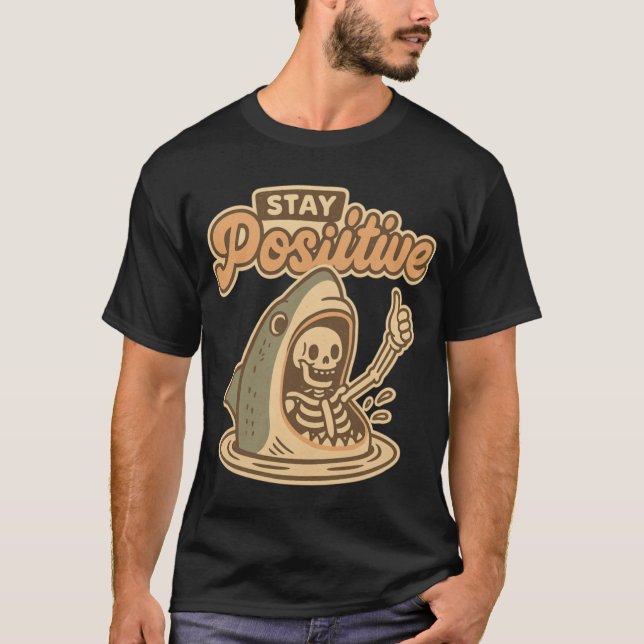 T-shirt Restez positifs les amis (Devant)