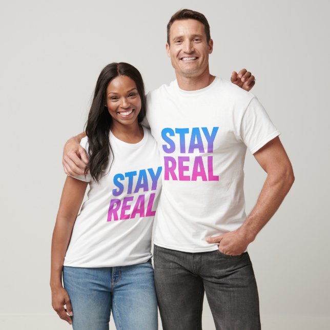 T-shirt Restez réel - Minimum Bold Statement Tee (Unisexe)