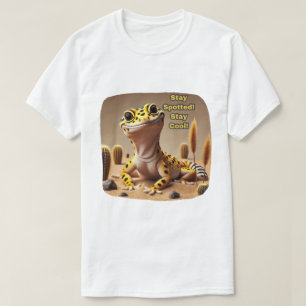 T-shirt Restez Repéré, Restez Cool ! Leopard Gecko