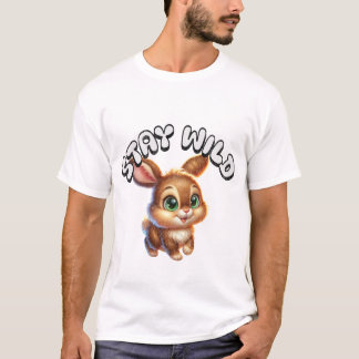 T-shirt Restez sauvage Bunny