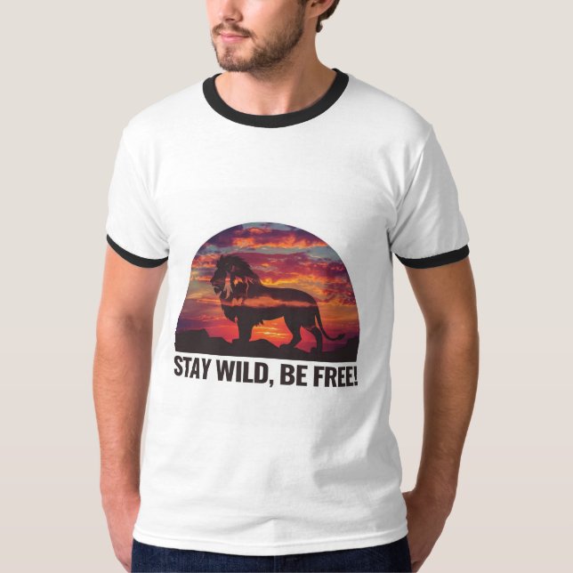 T-shirt "Restez Sauvage, Soyez Libre : Respectez Votre Esp (Devant)