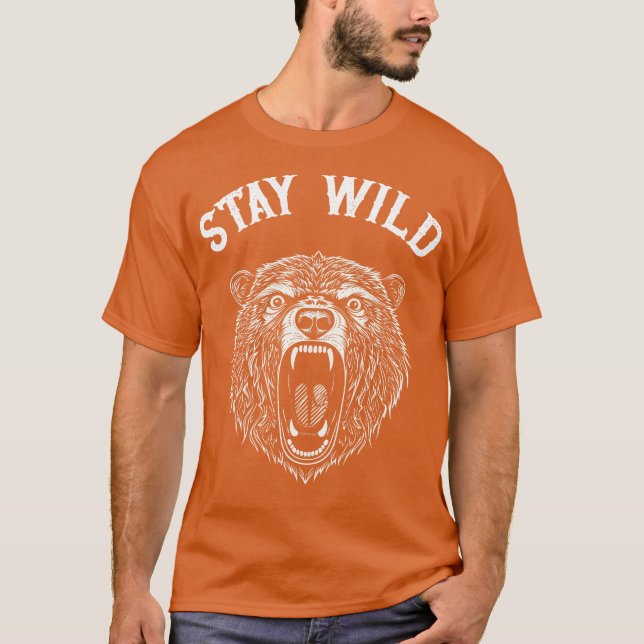 T-SHIRT RESTEZ SAUVAGES (Devant)