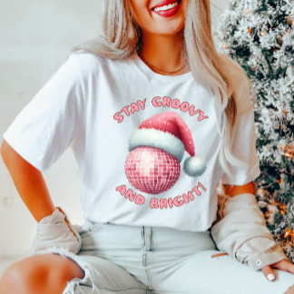 T-shirt Restez Super et brillante chemise de Noël