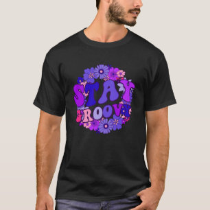 T-shirt Restez Super les années 70 Hippie Style Amour Paix