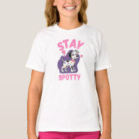 Restez Tachetée Mignon Cartoon Dalmatien Filles T