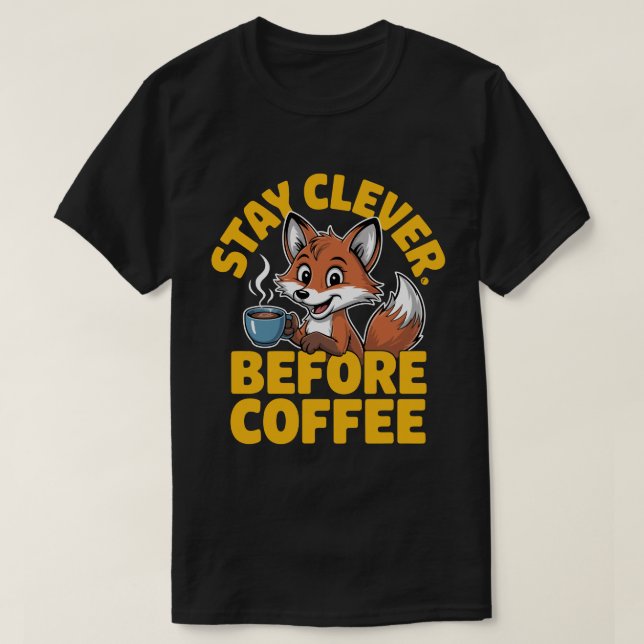 T-shirt Restez Tee Fox intelligent (Design devant)