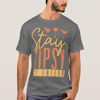 T-shirt Restez Tipsy Mon Ami Bartender Barmaid Barman Bark