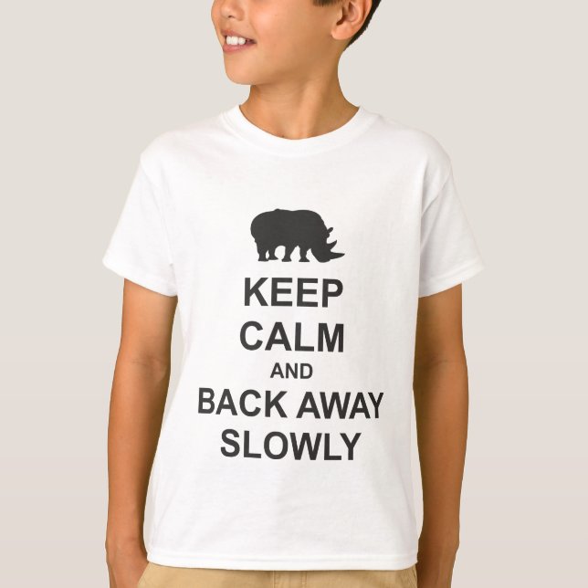 T-shirt Restez tranquille et retenez lentement (Devant)