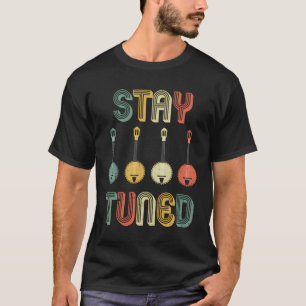 T-shirt Restez Tuned Retro Banjo Graphic