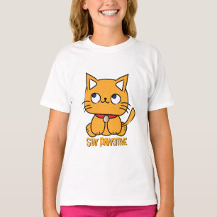 T-shirt Restez un dessin animé de chat amusant pour enfant