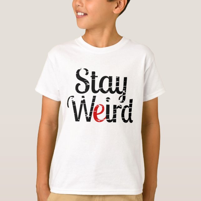 T-shirt Restez un texte désorganisé (Devant)