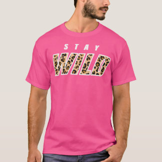 T-shirt Restez Wild Ben Azelart Leopard Merch