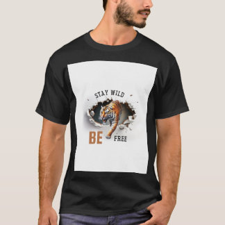 T-shirt Restez Wild Soyez Libre