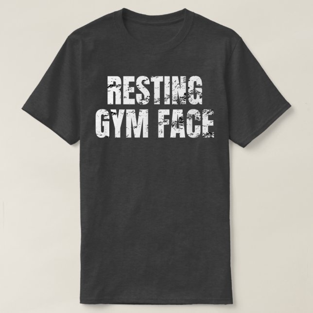 T-shirt Resting Gym Face  (Design devant)