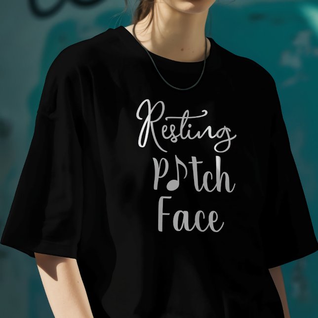 T-shirt Resting Pitch Face – Funny Music Pun  (Créateur téléchargé)