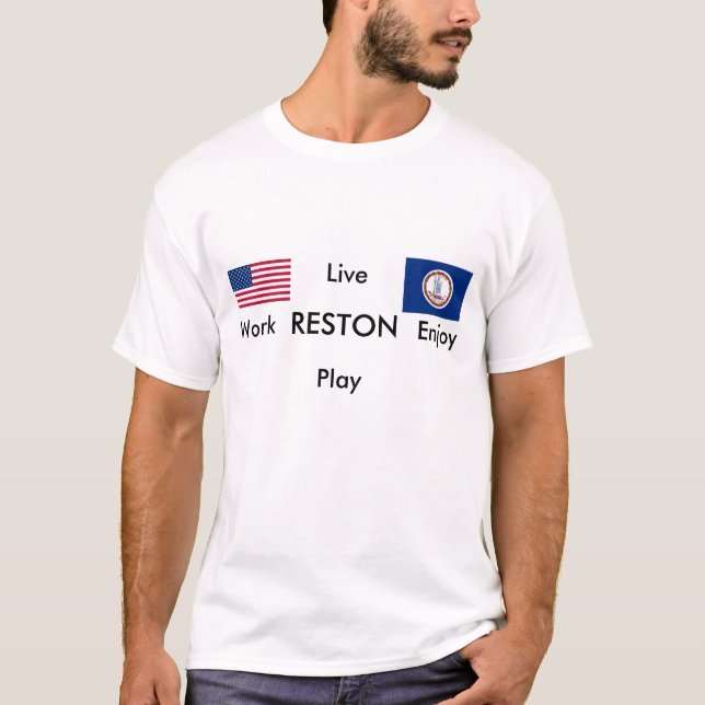 T-shirt Reston, la Virginie (Devant)