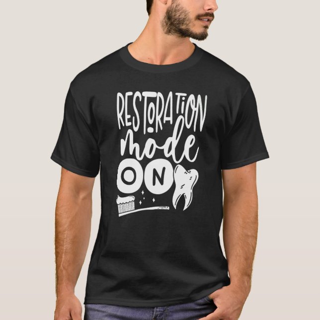 T-shirt Restoration Mode On Orthodontic Dental Lab Technic (Devant)