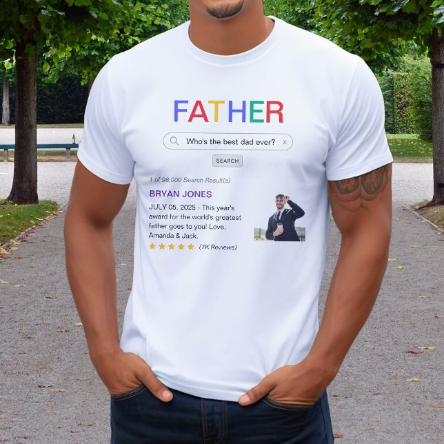 T-shirt Résultat de la recherche sur le site Best Papa Eve (Website Search Result Best Dad Ever T-Shirt
)