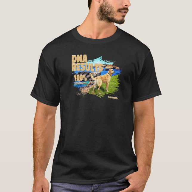 T-SHIRT RÉSULTATS DE L'ADN 100 LABRADORABLES LE PUNSTER (Devant)
