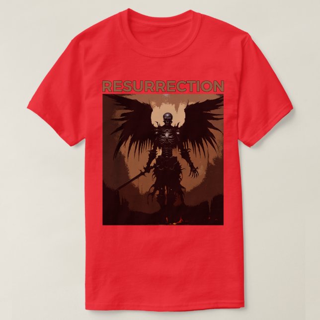 T-shirt Résurrection du chevalier de squelette (Design devant)