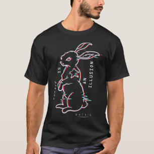 T-shirt Résurrections Matrix White Rabbit 3D Logo T-Sh