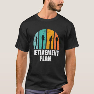 T-shirt Rét Guitare Acoustique Électrique Plan de Pension