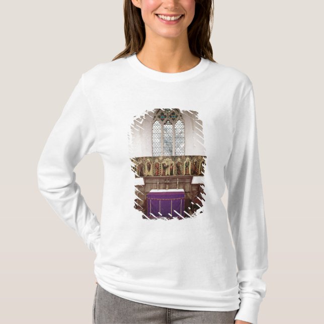 T-shirt Retable dépeignant la crucifixion avec huit (Devant)